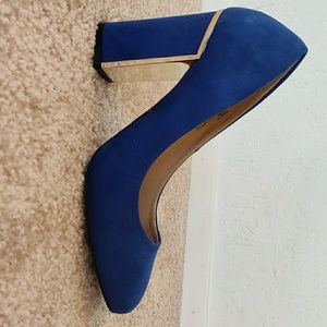 Head over heels by Dune solid block heel pumps